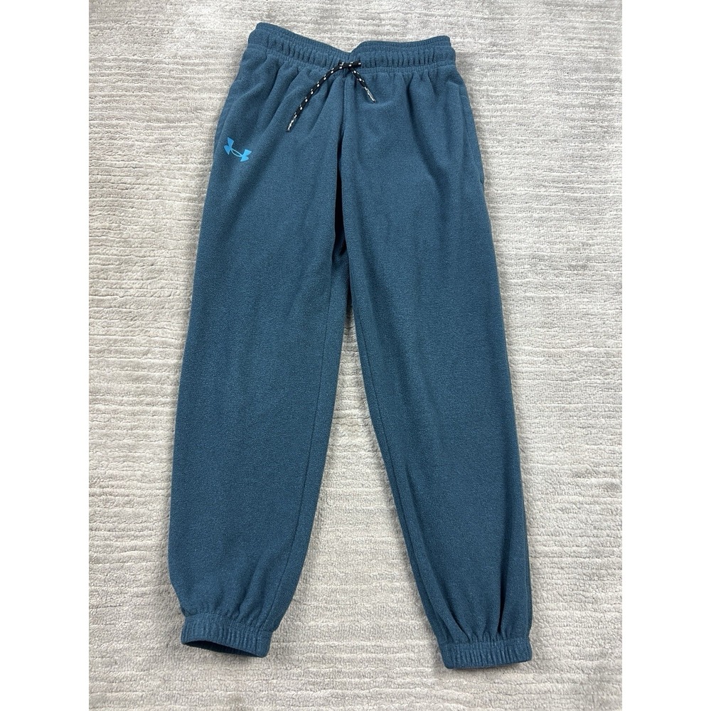 Under Armour Joggers Boys‎ YSM Youth Small Blue Pull On Elastic Waist Loose